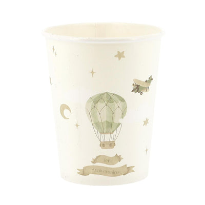 Vasos nubes y globo / 6 uds.