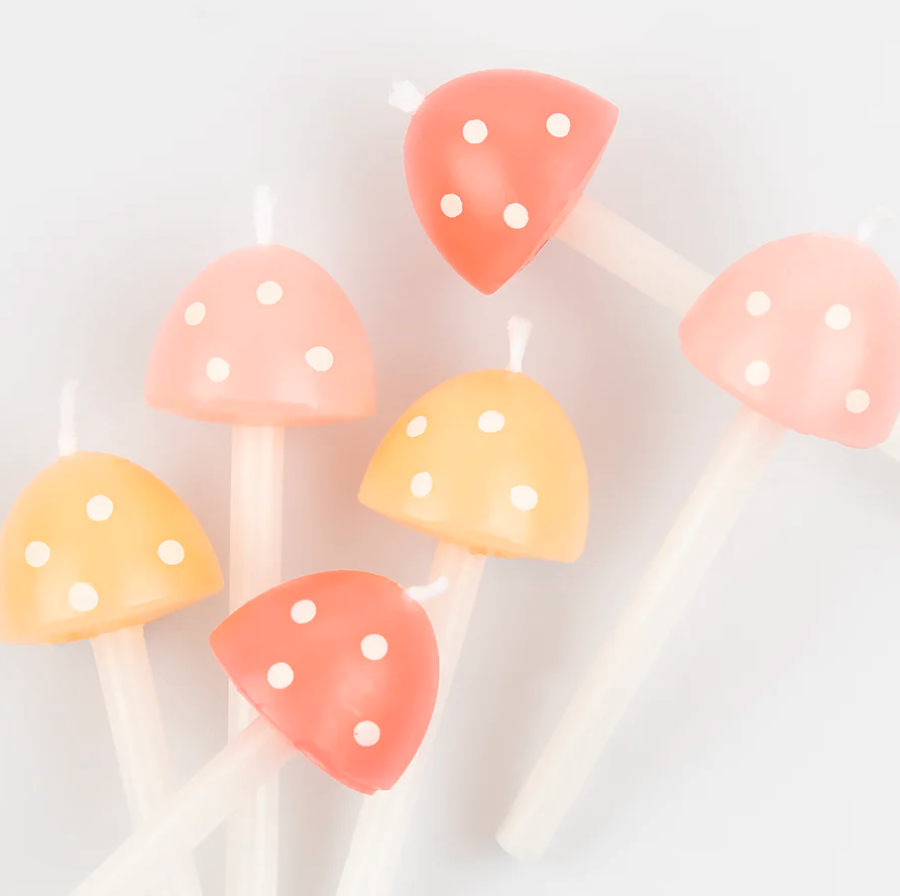 Velas Mushroom/ 6 uds.