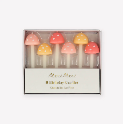 Velas Mushroom/ 6 uds.