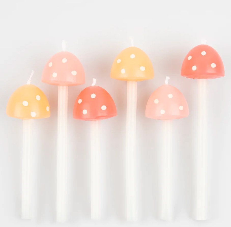 Velas Mushroom/ 6 uds.