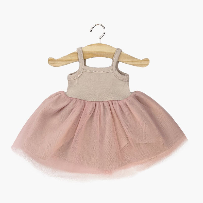 Vestido tutú y Lino rosa para muñeca Minikane Gordis