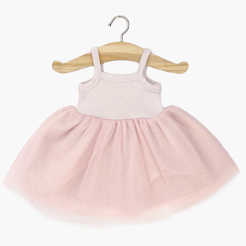 Vestido tutú y Lino rosa pastel para muñeca Minikane Gordis