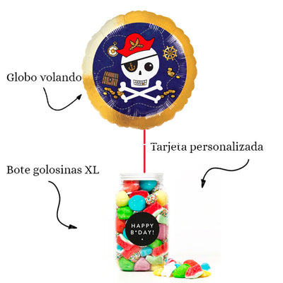 WOW BOX Pirata, bombom e mensagem personalizada.