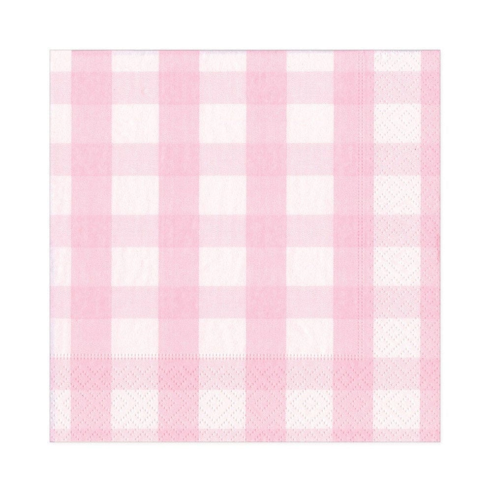 Pink Vichy napkins / 20 units.