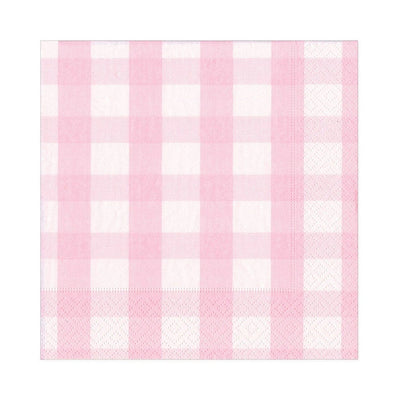 Pink Vichy napkins / 20 units.