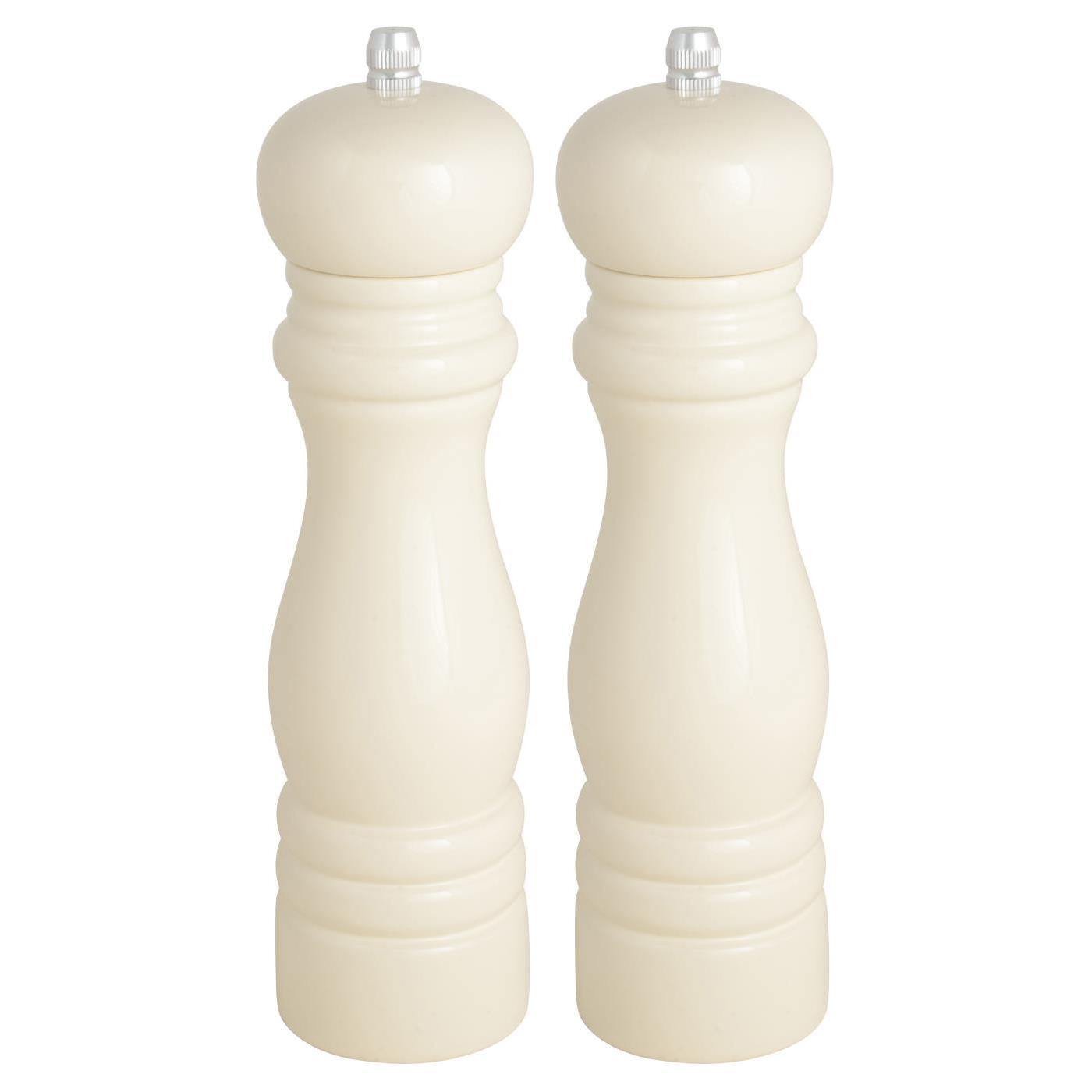 Ivory wooden salt and pepper shaker