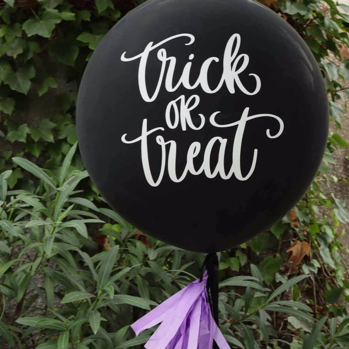 Latex Balloon Eco L Trick or Treat Lettering