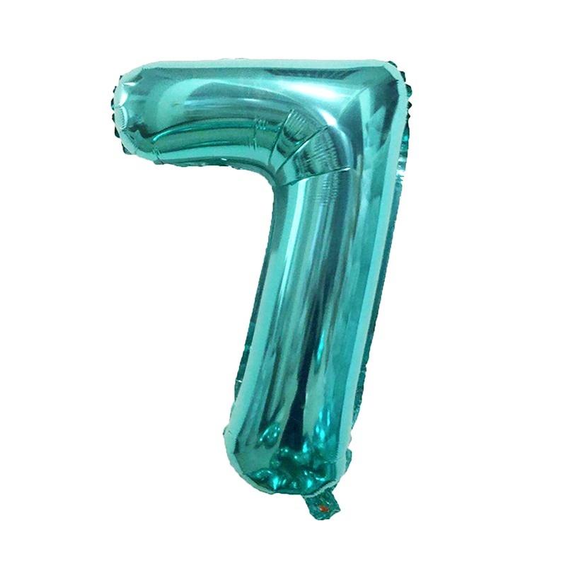 Balão Foil XL de número Tiffany