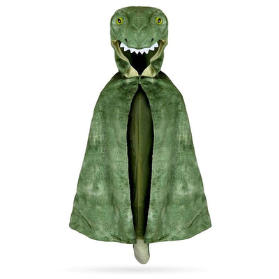 Disfraz capa dinosaurio T-Rex verde