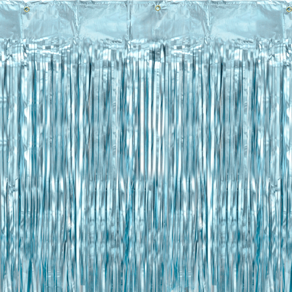 Matte blue Foil curtain photocall background