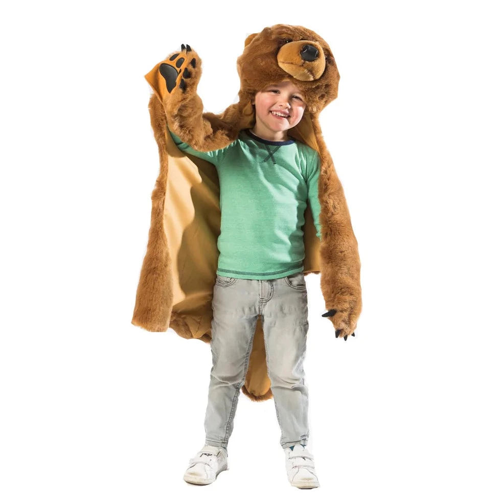 Brown bear blanket costume