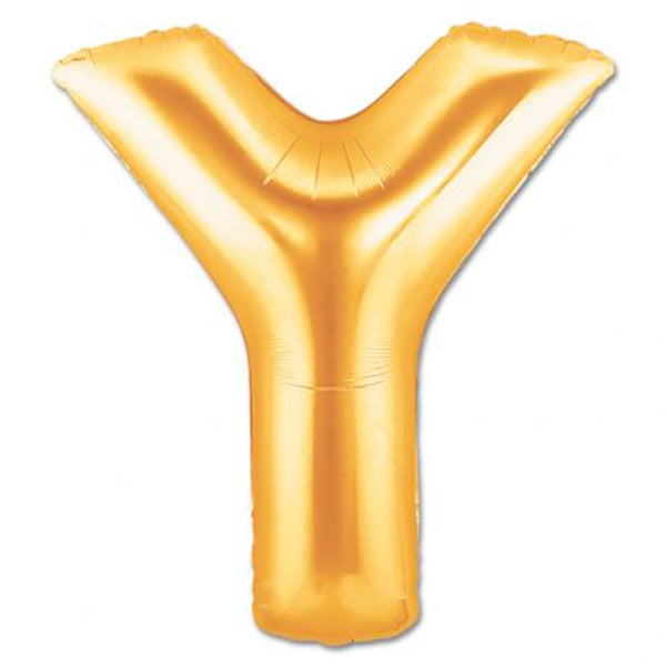 Foil balloon letter Y XL gold