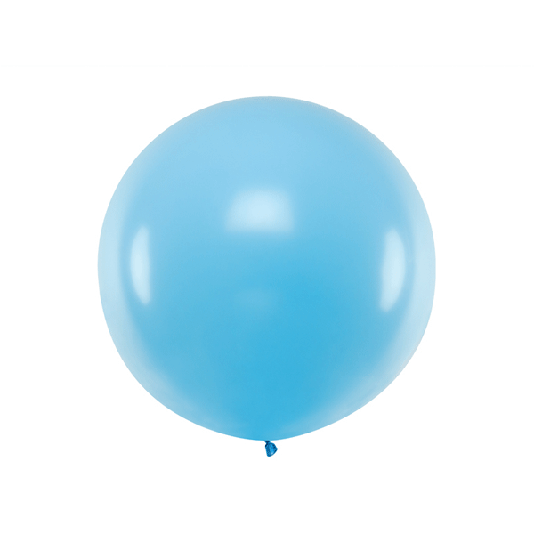 Matte light blue XL Latex Balloon