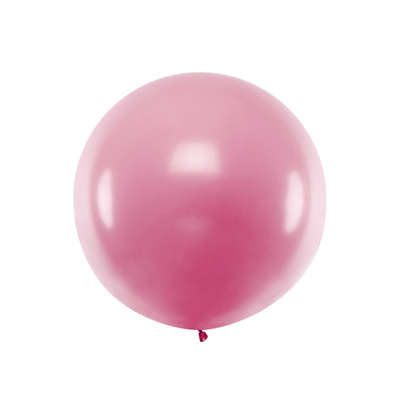 Satin pink XL latex balloon