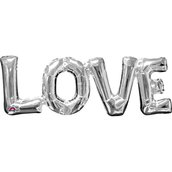 Palabra LOVE Foil plata - La Fiesta de Olivia