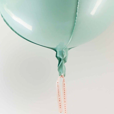 Balão  Orbit e fita de tecido insuflado WOW BOX