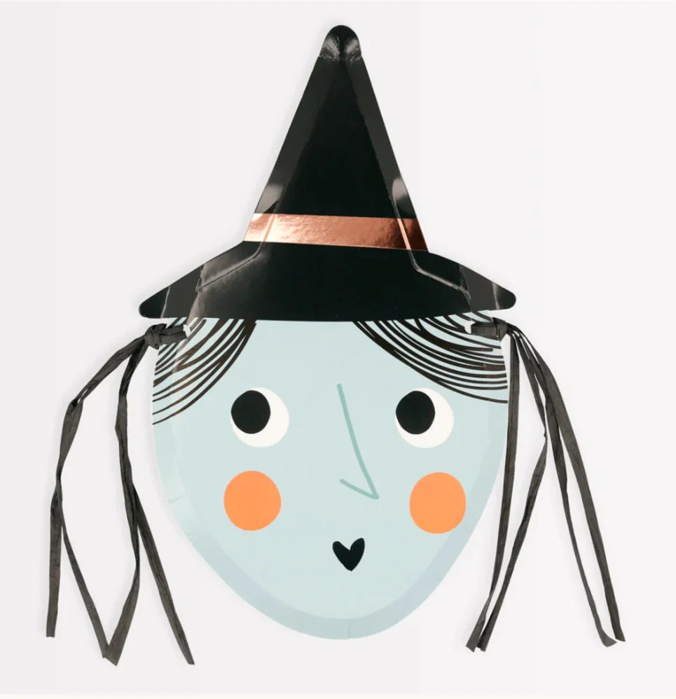 Prato de bruxas de Halloween / 8 pcs.