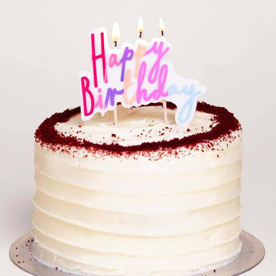 Vela cumpleaños pastel Happy Birthday