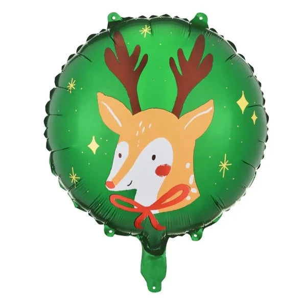 Christmas Rudolph Mylar Balloon