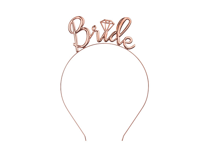 Bride rose gold headband