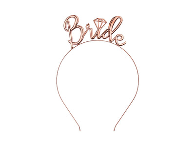 Bride rose gold headband