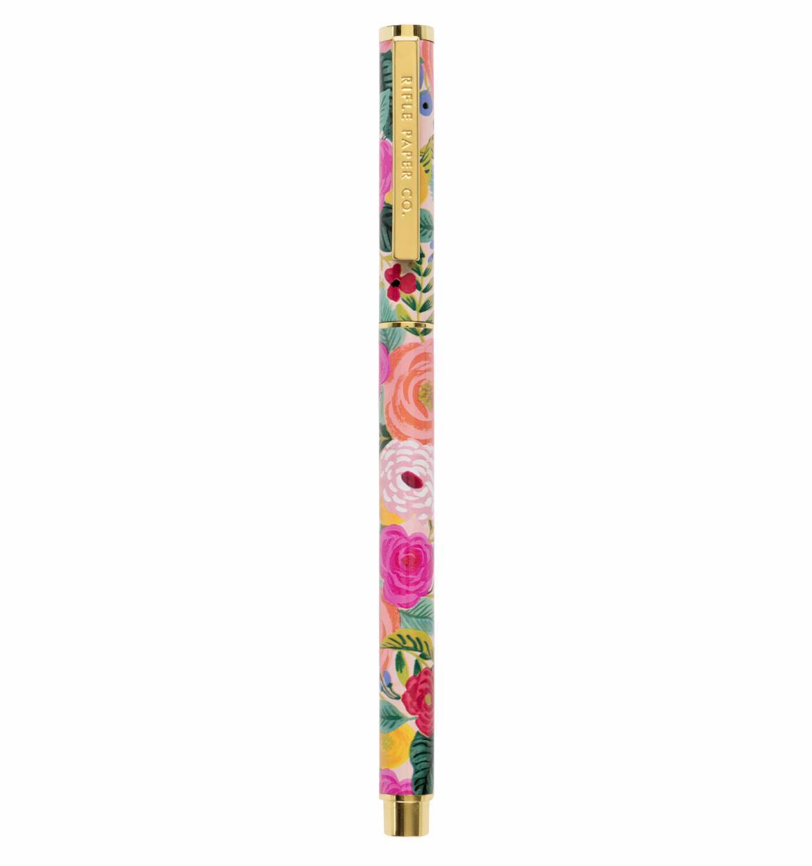 Caneta esferográfica floral rosa R. Paper & Co.
