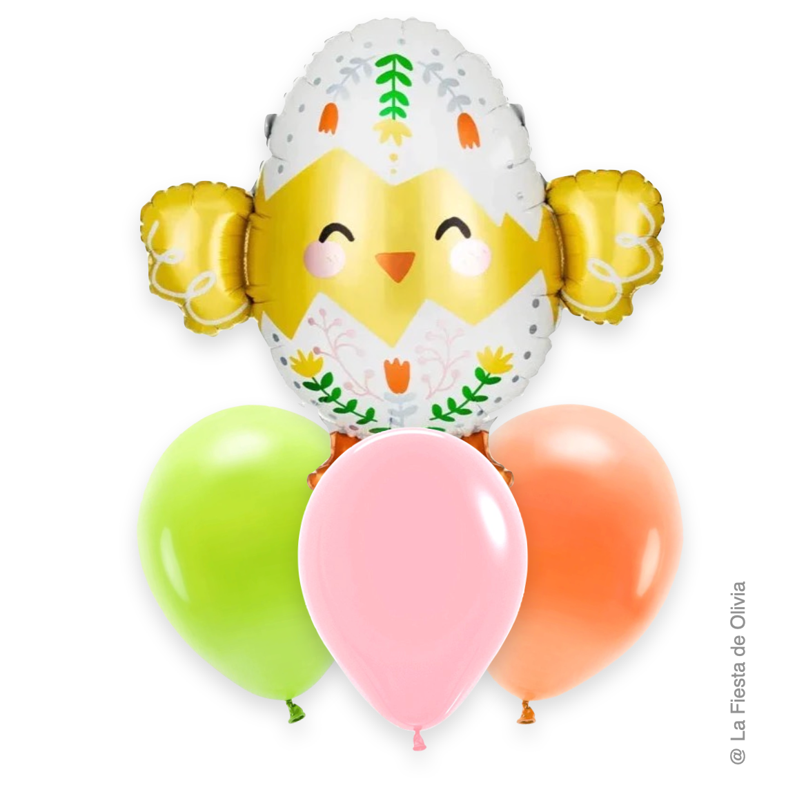Easter Chick Bouquet inflated with helium