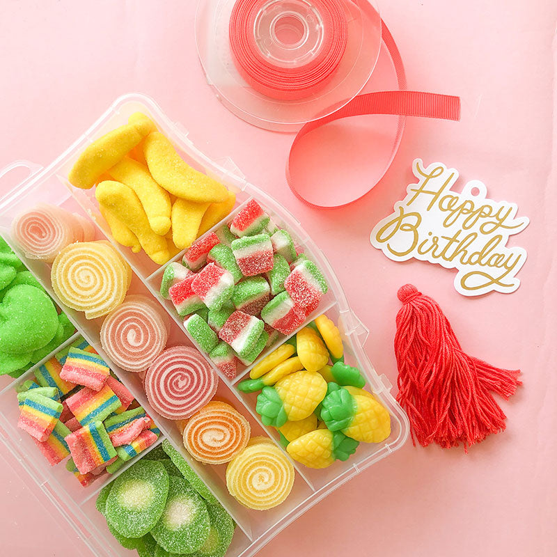 Suitcase Happy Birthday XL Tutti Frutti