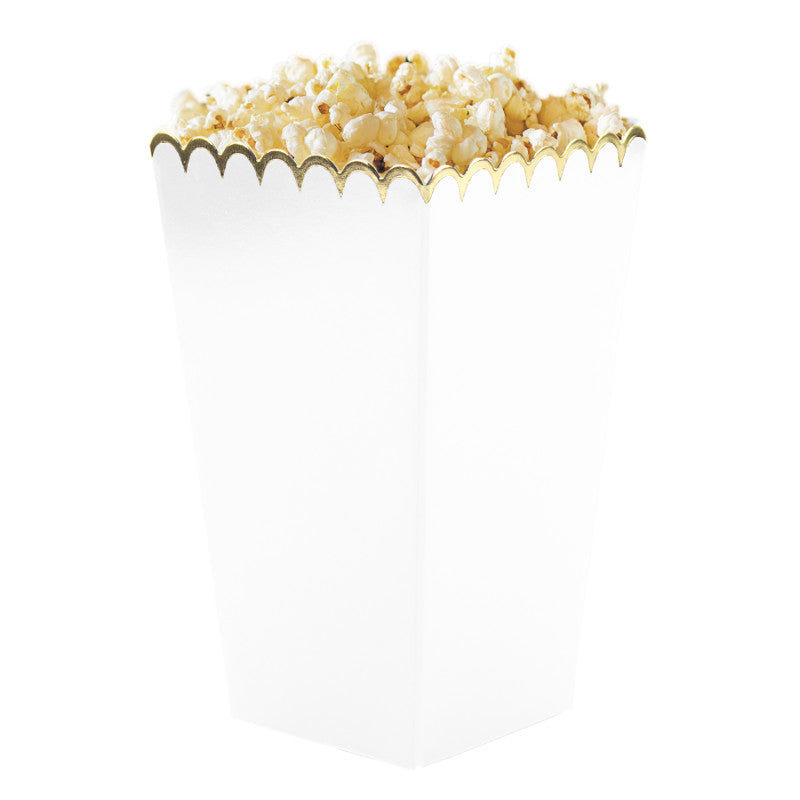 White popcorn box / 8 units.