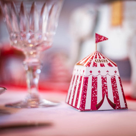 Vintage Circus detail boxes / 8 units.