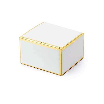 Rectangular detail box with golden details / 10 units.