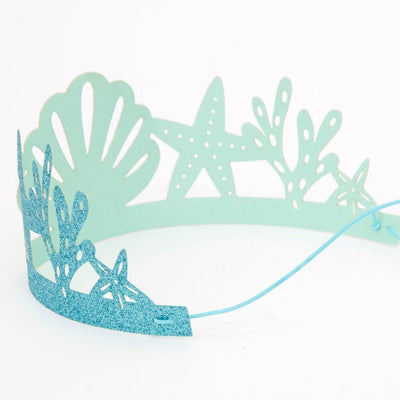 Mermaid crown glitter ECO / 8 pcs.