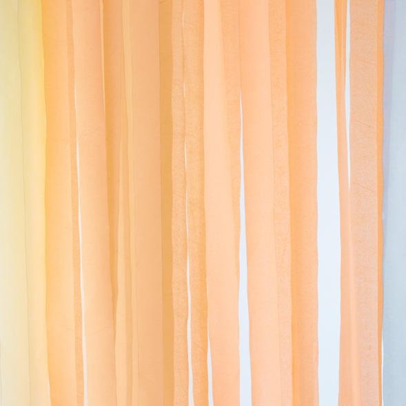 Pack of peach Crepe paper ribbons / 40 mts.