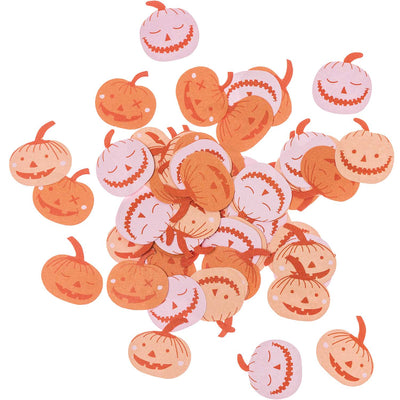 Pumpkin cardboard confetti / 40 g.