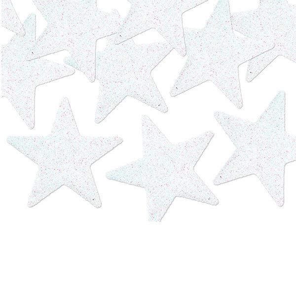 Decorative stars white / 8 pcs.