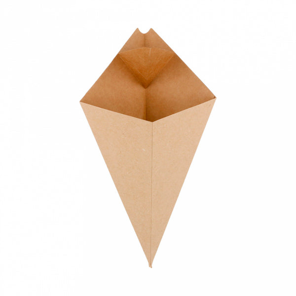 Basic kraft cardboard cones / 10 u.