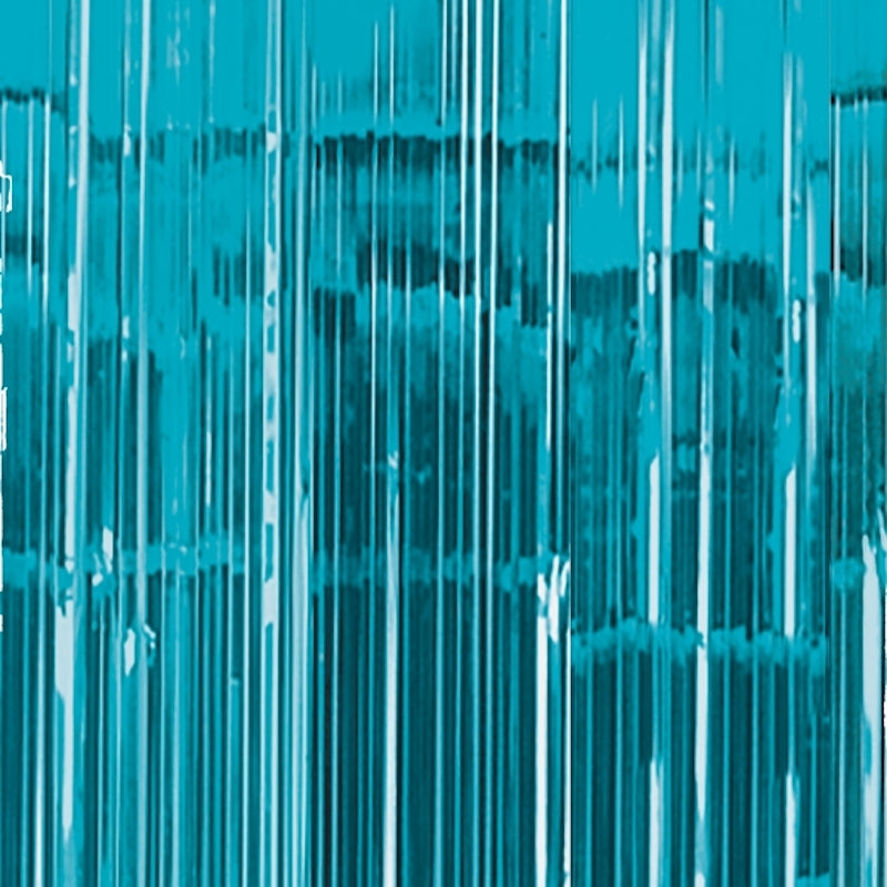 Turquoise Foil curtain photocall background