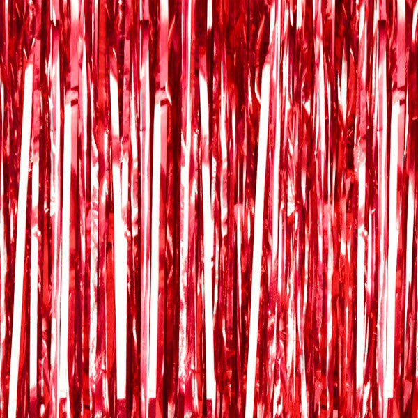 Fondo photocall cortina glitter rojo - La Fiesta de Olivia - 1