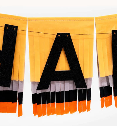 Happy Halloween fringed ECO garland