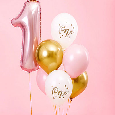 Mix balloons One pink / 6 pcs.