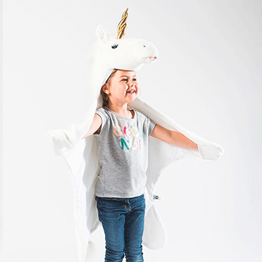 Unicorn blanket costume