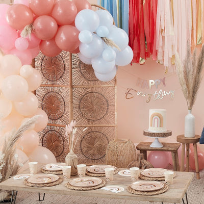 globos confeti boho La Fiesta de Olivia 