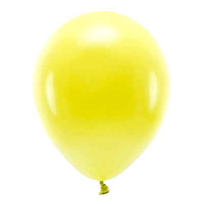 Yellow ECO balloons / 10 pcs.