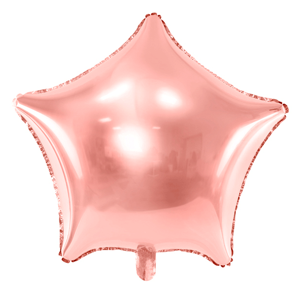 Star foil balloon rose gold XL