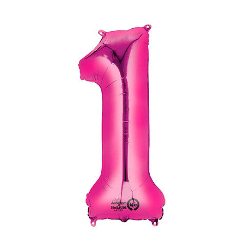 Premium fuchsia foil balloon 1 XL