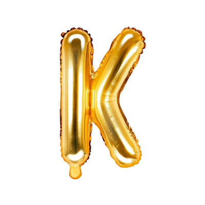 Small Gold Foil Letter Balloon