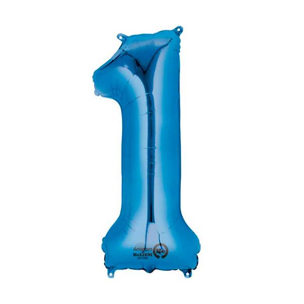 Premium blue 1 XL foil balloon