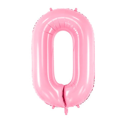 Globo foil Números XL rosa mate bebé basic