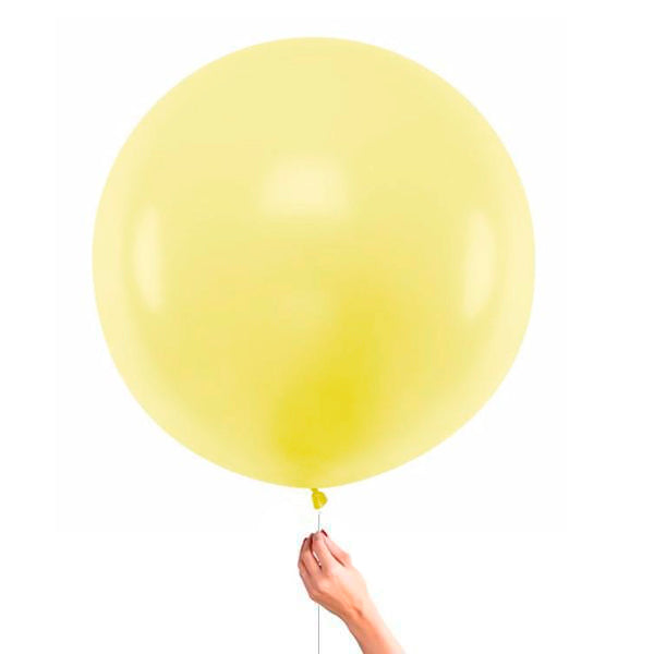 Balão de Látex XL amarelo pastel mate