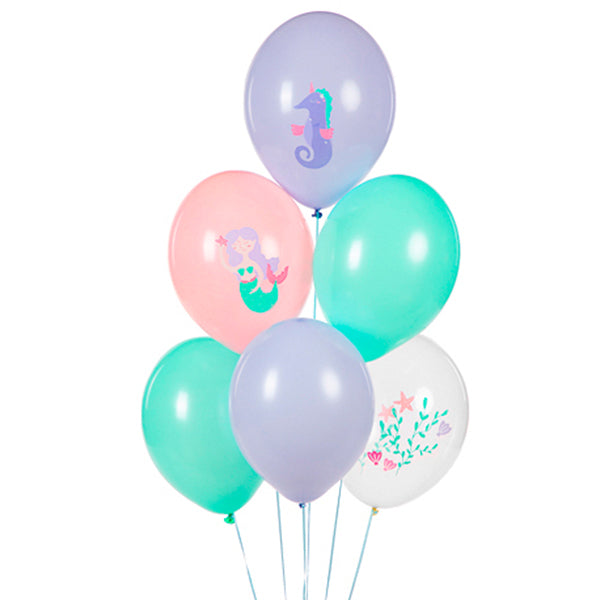 Mix ECO Mermaid balloons/ 6 units.
